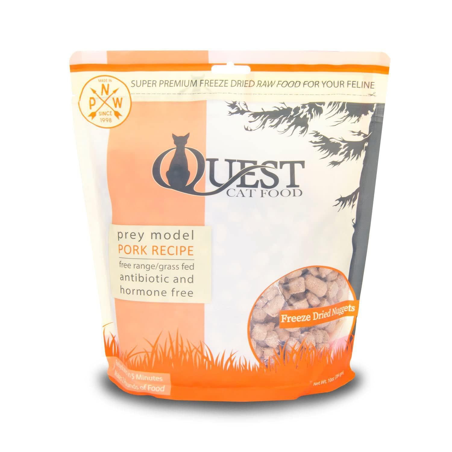 Steves Real Food Cat Pork Quest Freeze Dried Nuggets 10oz – The